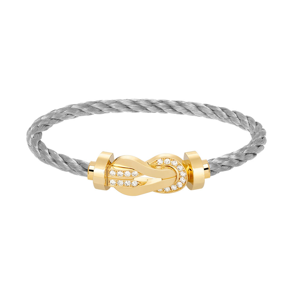 [moco jewelrys]CHANCE GROSSE ACHT-FIGUREN-SCHNALLE HALBDAMANT-ARMBAND GOLD