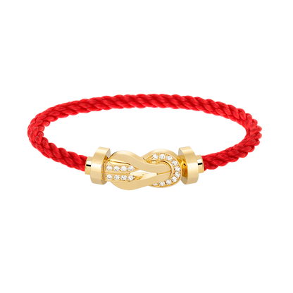 [moco jewelrys]CHANCE GROSSE ACHT-FIGUREN-SCHNALLE HALBDAMANT-ARMBAND GOLD