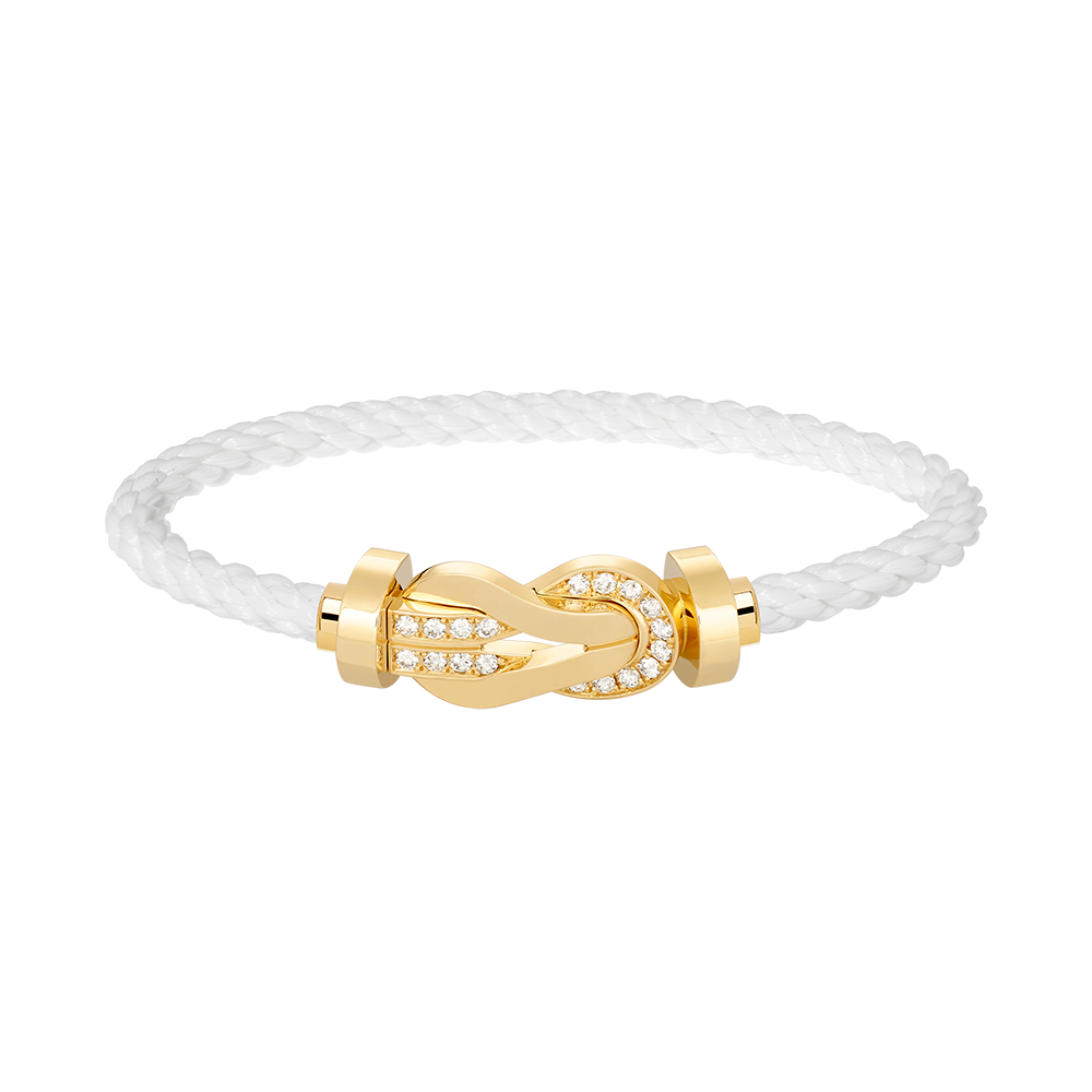 [moco jewelrys]CHANCE GROSSE ACHT-FIGUREN-SCHNALLE HALBDAMANT-ARMBAND GOLD