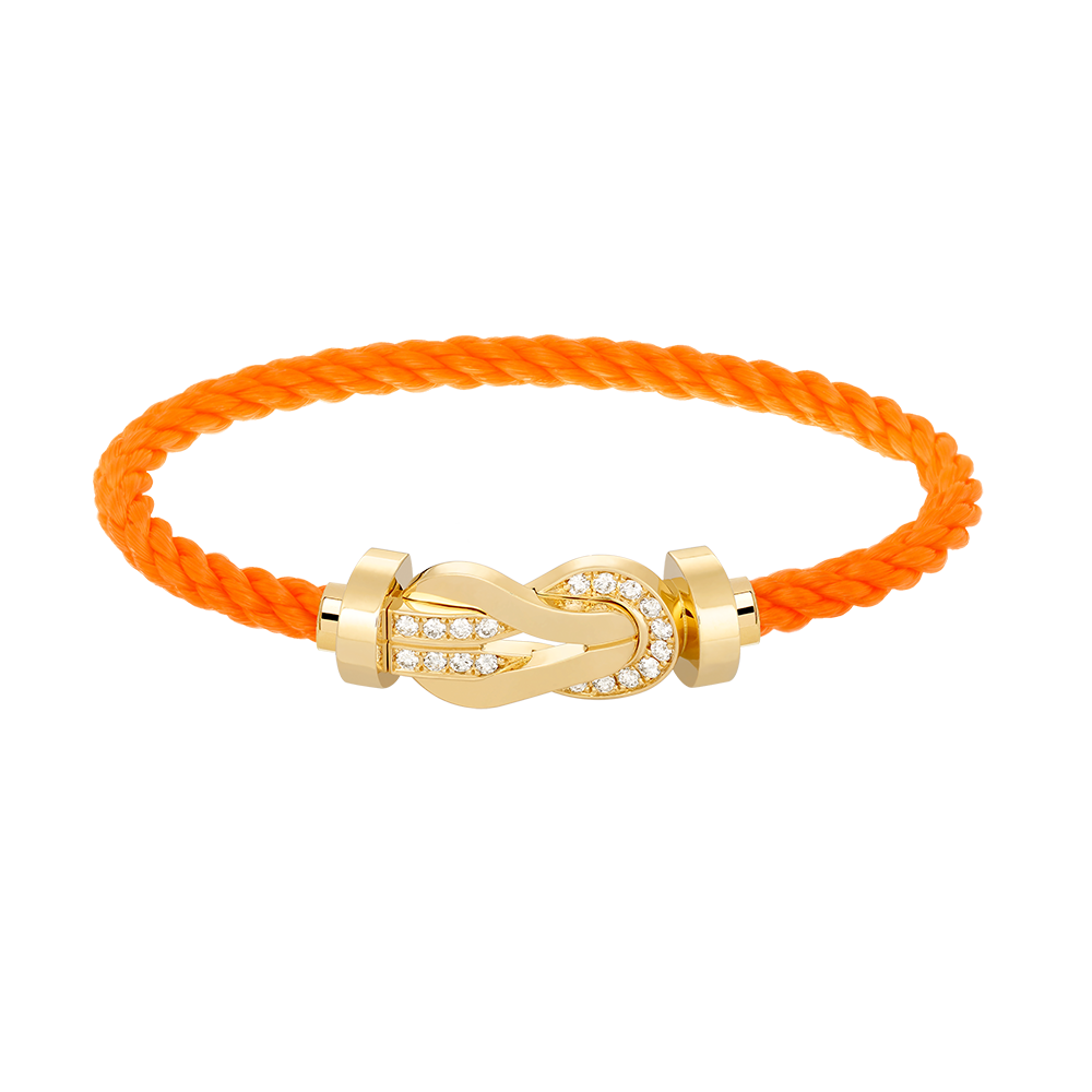 [moco jewelrys]CHANCE GROSSE ACHT-FIGUREN-SCHNALLE HALBDAMANT-ARMBAND GOLD