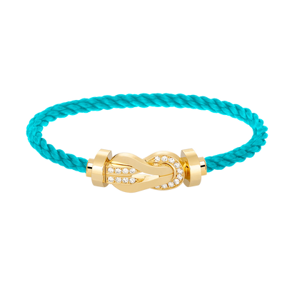 [moco jewelrys]CHANCE GROSSE ACHT-FIGUREN-SCHNALLE HALBDAMANT-ARMBAND GOLD