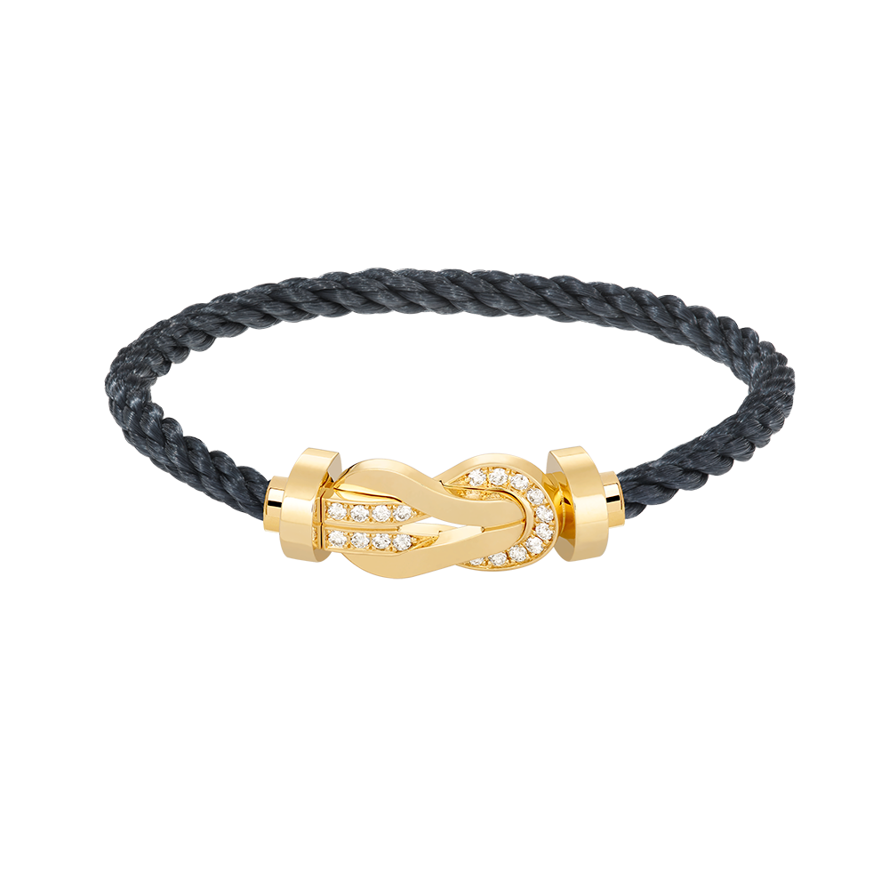 [moco jewelrys]CHANCE GROSSE ACHT-FIGUREN-SCHNALLE HALBDAMANT-ARMBAND GOLD