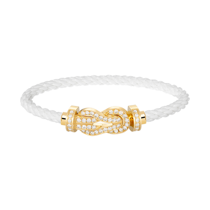 [moco jewelrys]CHANCE GROSSE 8 ZIFFERN SCHNALLE VOLLDIAMANT ARMBAND GOLD
