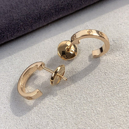 [moco jewelrys]LIEBESOHRRINGE 2.65MM ROSÉGOLD