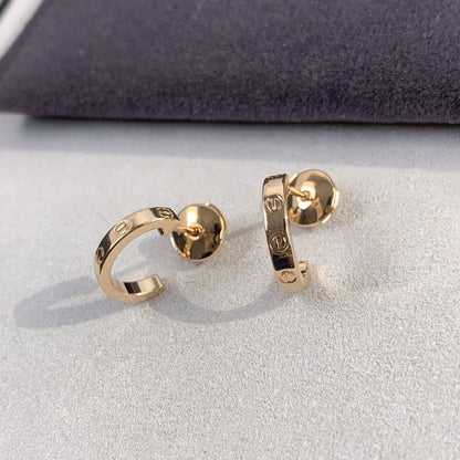 [moco jewelrys]LIEBESOHRRINGE 2.65MM ROSÉGOLD