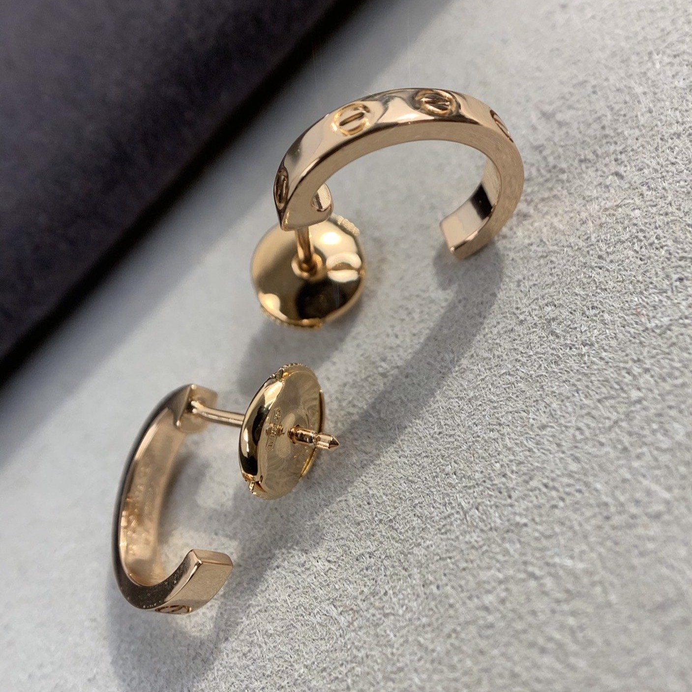 [moco jewelrys]LIEBESOHRRINGE 2.65MM ROSÉGOLD
