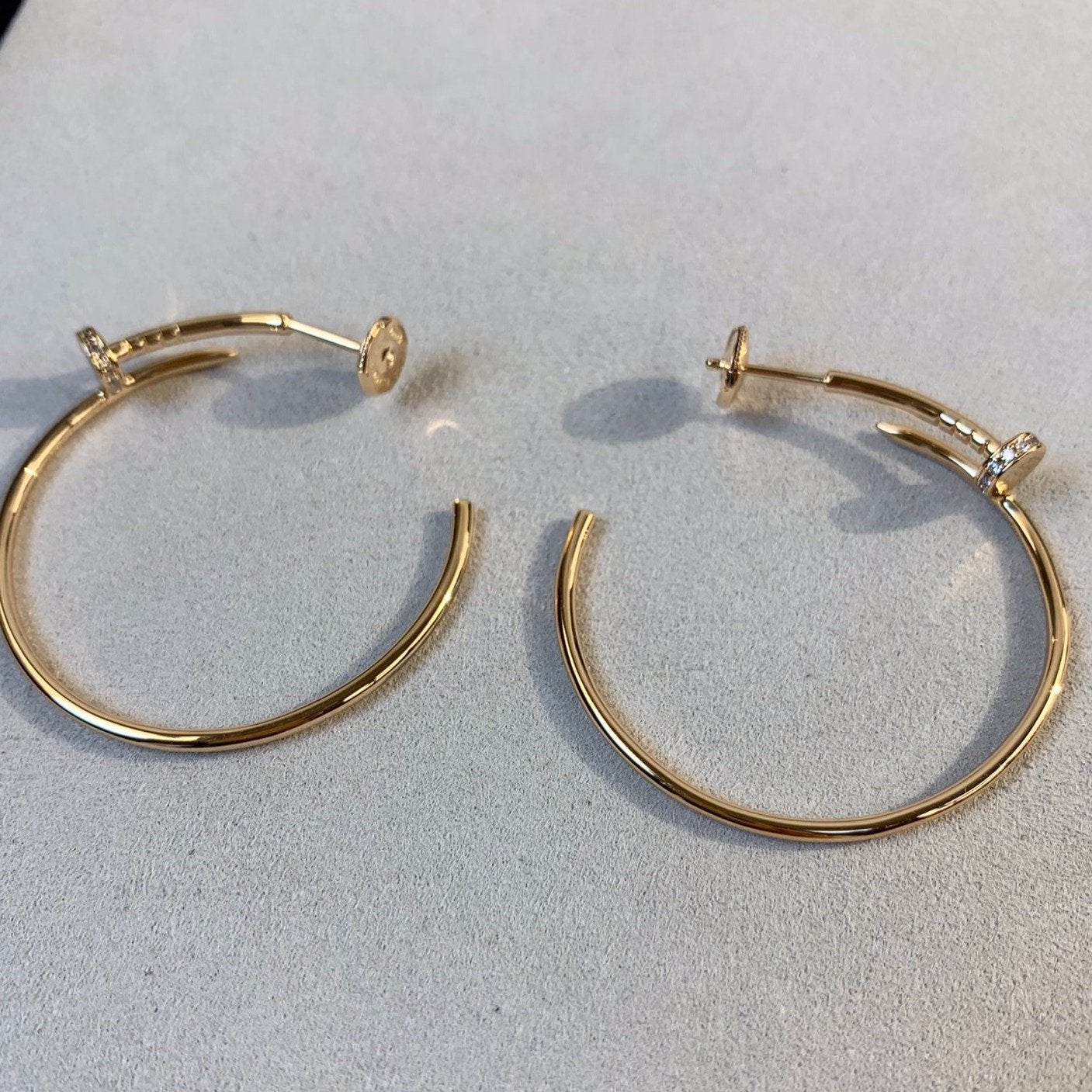 [moco jewelrys]JUSTE OHRRINGE GOLD DIAMANTEN 1.8MM
