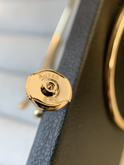 [moco jewelrys]JUSTE OHRRINGE GOLD DIAMANTEN 1.8MM