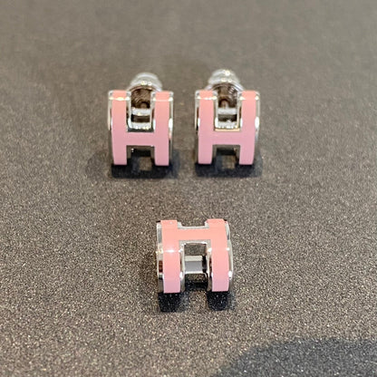 [moco jewelrys]MINI POP H SILBEROHRRINGE ROSA