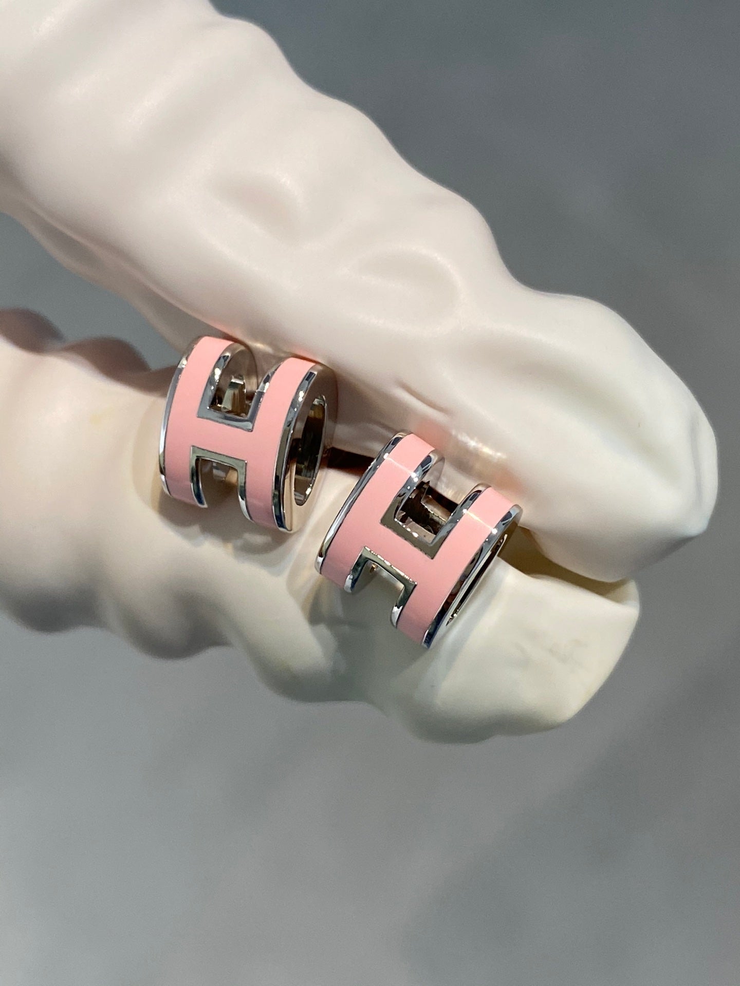 [moco jewelrys]MINI POP H SILBEROHRRINGE ROSA