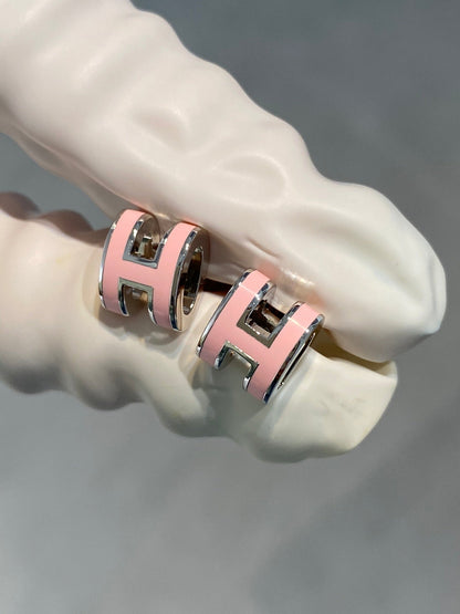 [moco jewelrys]MINI POP H SILBEROHRRINGE ROSA