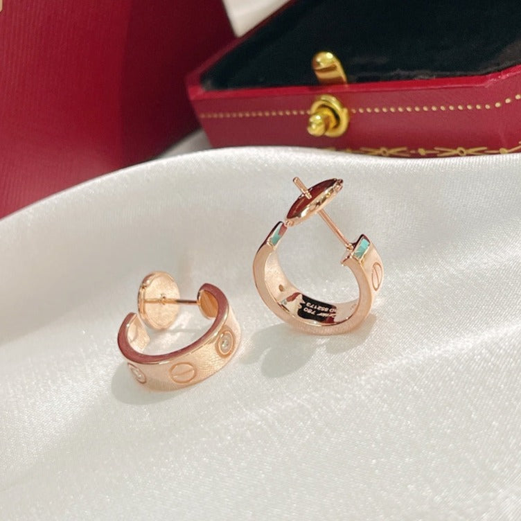 [moco jewelrys]LIEBESOHRRINGE 5.7MM 2 DIAMANTEN