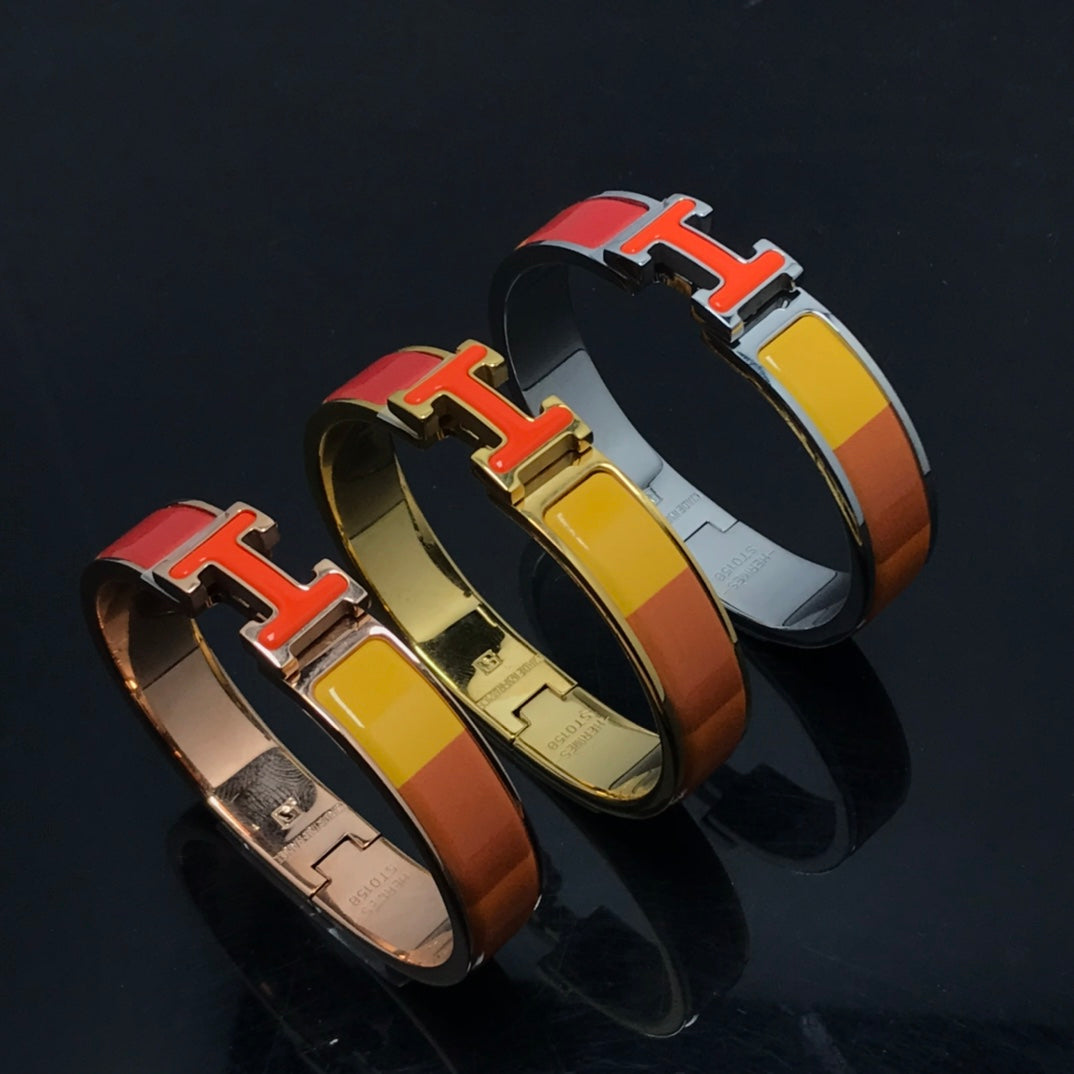 [moco jewelrys]H ARMBAND ORANGE REGENBOGEN KERAMIK