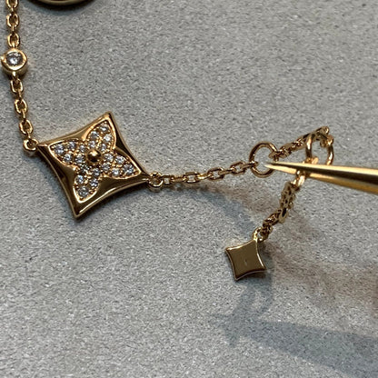 [moco jewelrys]ARMREIF GOLD DIAMANT STERNE SONNEN 4 MOTIVE