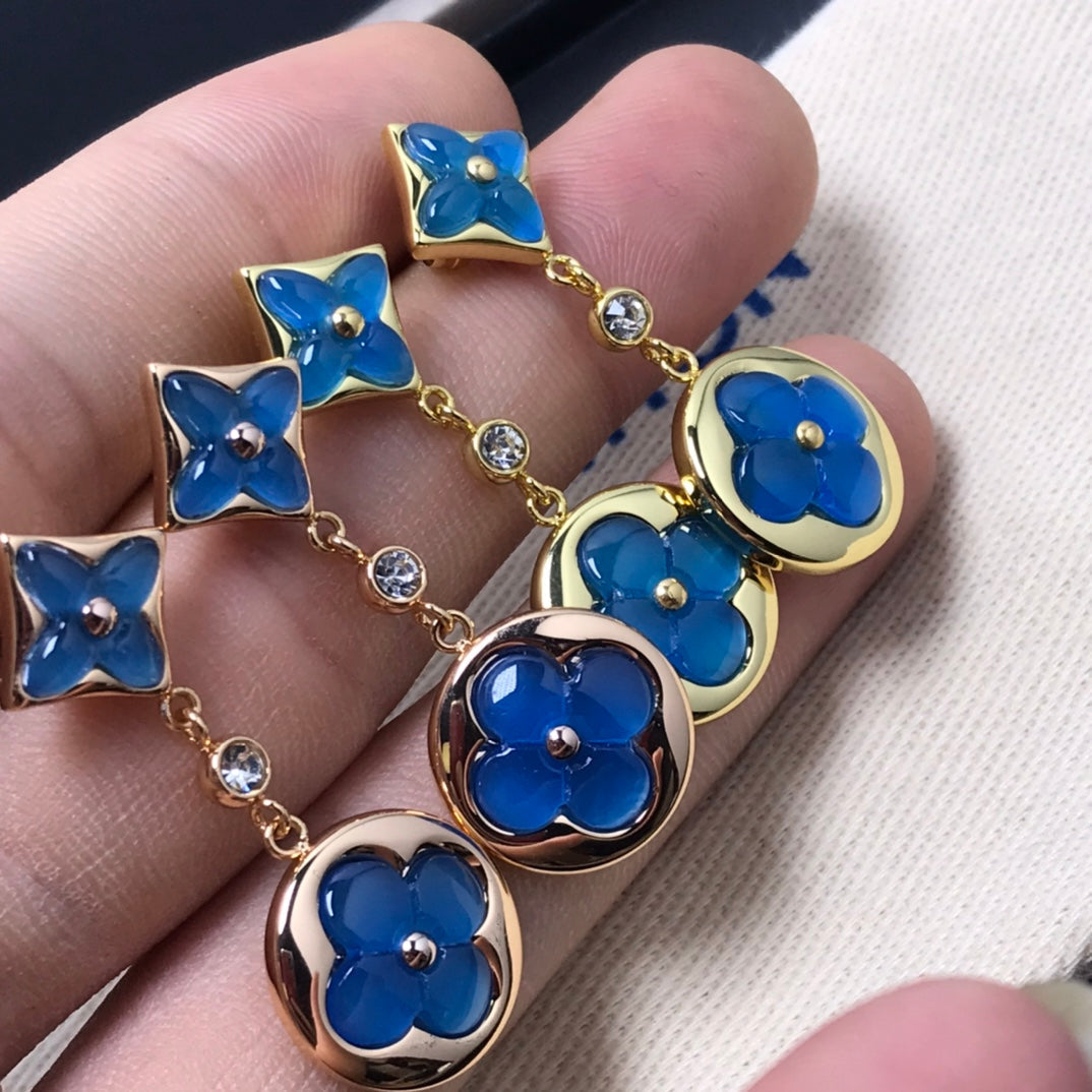 [moco jewelrys]STERNE UND SONNE ACHAT DIAMANT OHRRINGE