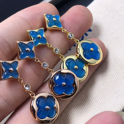 [moco jewelrys]STERNE UND SONNE ACHAT DIAMANT OHRRINGE