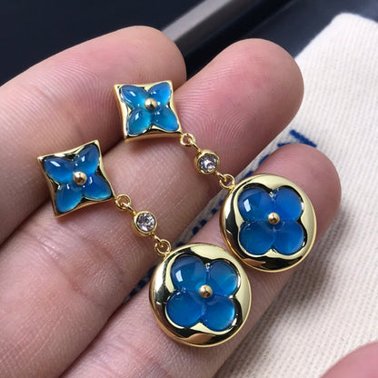 [moco jewelrys]STERNE UND SONNE ACHAT DIAMANT OHRRINGE