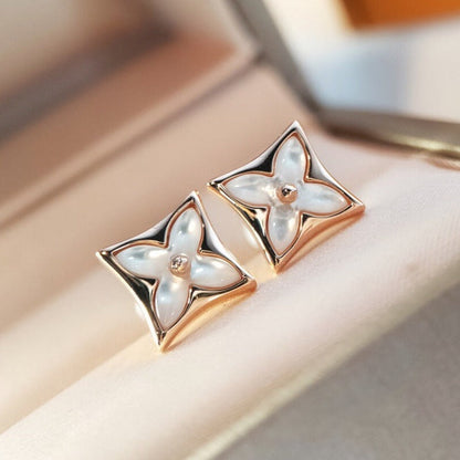 [moco jewelrys]STAR MOP PINK GOLD OHRRINGE