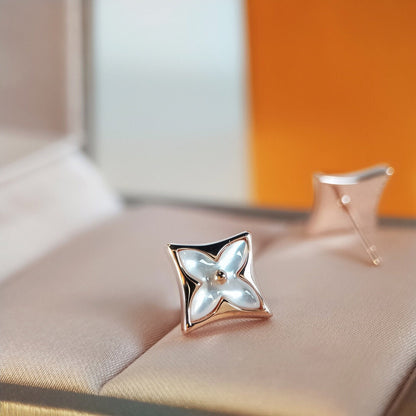 [moco jewelrys]STAR MOP PINK GOLD OHRRINGE