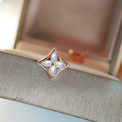 [moco jewelrys]STAR MOP PINK GOLD OHRRINGE