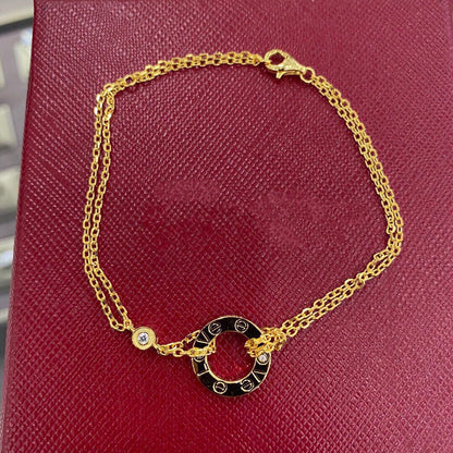 [moco jewelrys]LOVE ARMBAND 2 DIAMANTEN