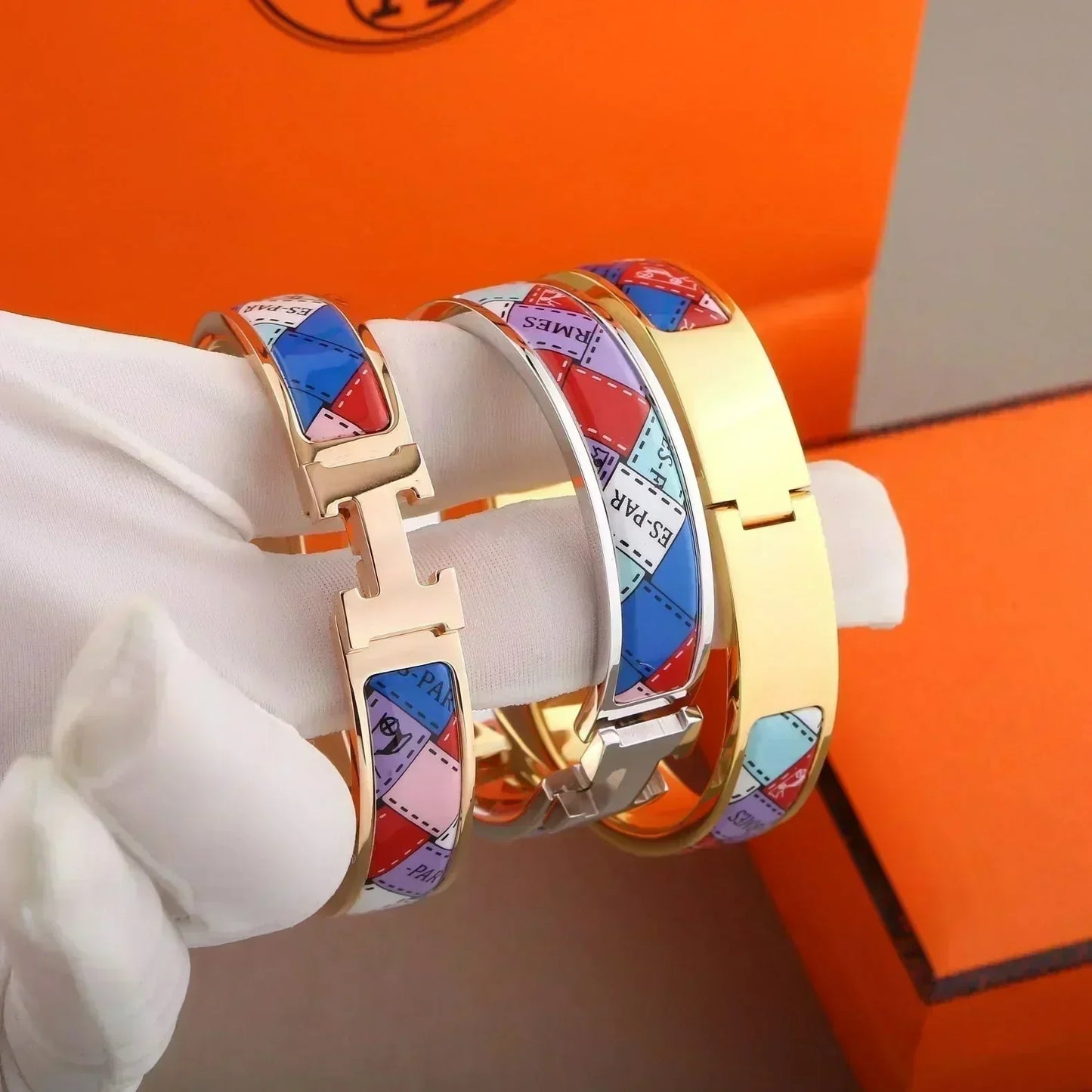 [moco jewelrys]H-ARMREIF GEPUNKTETER RAND 12MM