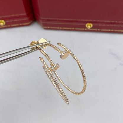 [moco jewelrys]JUSTE OHRRINGE VOLLE DIAMANTEN 1.8MM