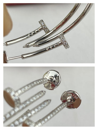 [moco jewelrys]JUSTE OHRRINGE VOLLE DIAMANTEN 1.8MM