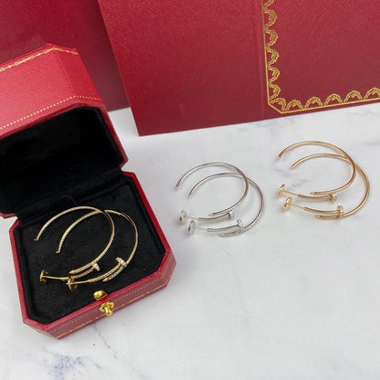 [moco jewelrys]JUSTE OHRRINGE VOLLE DIAMANTEN 1.8MM