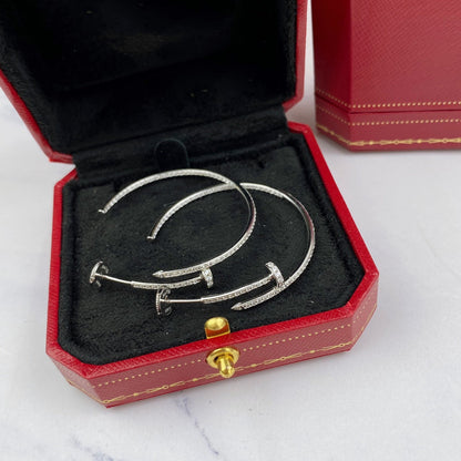 [moco jewelrys]JUSTE OHRRINGE VOLLE DIAMANTEN 1.8MM