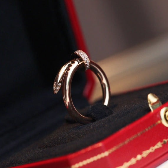 [moco jewelrys]JUSTE RING 2.65MM ROSÉGOLD DIAMANT