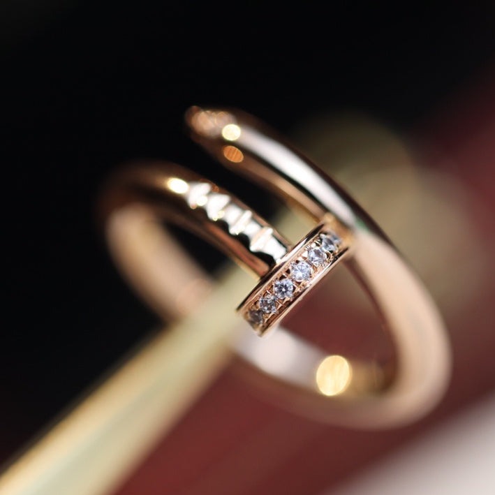 [moco jewelrys]JUSTE RING 2.65MM ROSÉGOLD DIAMANT