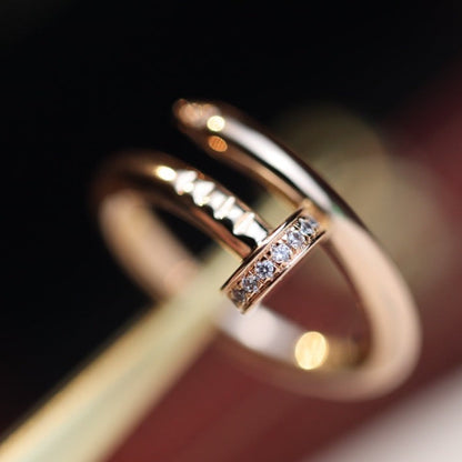 [moco jewelrys]JUSTE RING 2.65MM ROSÉGOLD DIAMANT