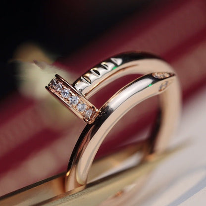[moco jewelrys]JUSTE RING 2.65MM ROSÉGOLD DIAMANT