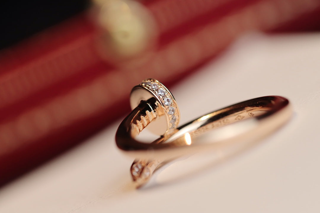[moco jewelrys]JUSTE RING 2.65MM ROSÉGOLD DIAMANT