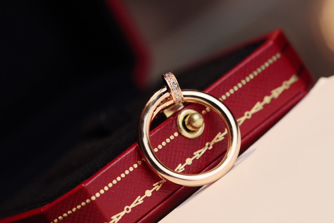 [moco jewelrys]JUSTE RING 2.65MM ROSÉGOLD DIAMANT