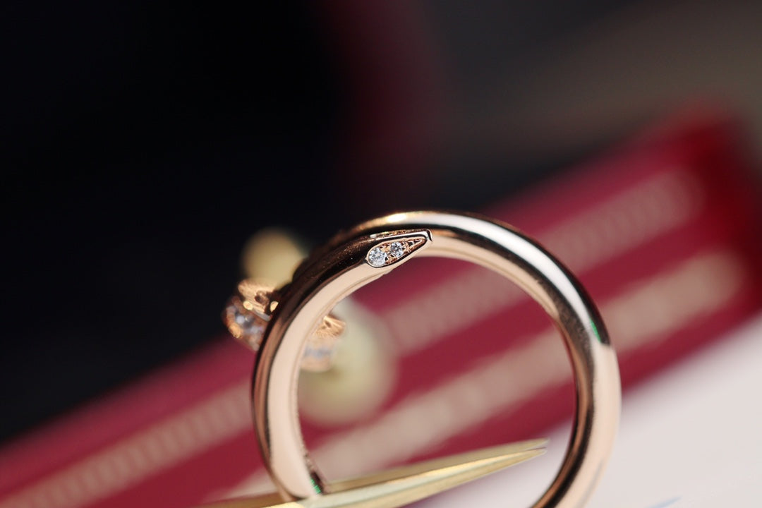 [moco jewelrys]JUSTE RING 2.65MM ROSÉGOLD DIAMANT