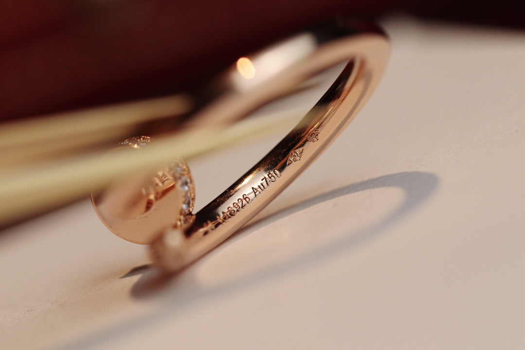 [moco jewelrys]JUSTE RING 2.65MM ROSÉGOLD DIAMANT