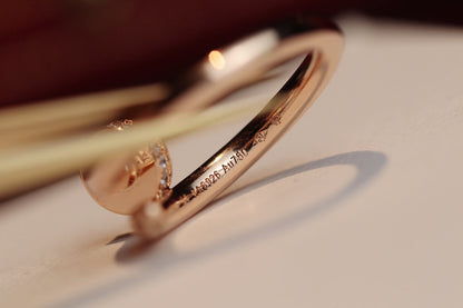 [moco jewelrys]JUSTE RING 2.65MM ROSÉGOLD DIAMANT