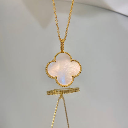 [moco jewelrys]KLEE 25MM MOP GROßER ANHÄNGER HALSKETTE