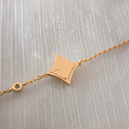 [moco jewelrys]FARBSTERN ROSÉGOLD DIAMANTARMBAND