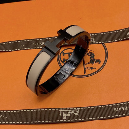 [moco jewelrys]H ARMBAND 12MM SCHWARZ BEIGE KERAMIK