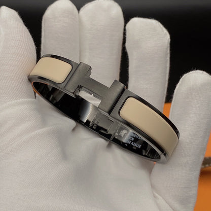 [moco jewelrys]H ARMBAND 12MM SCHWARZ BEIGE KERAMIK
