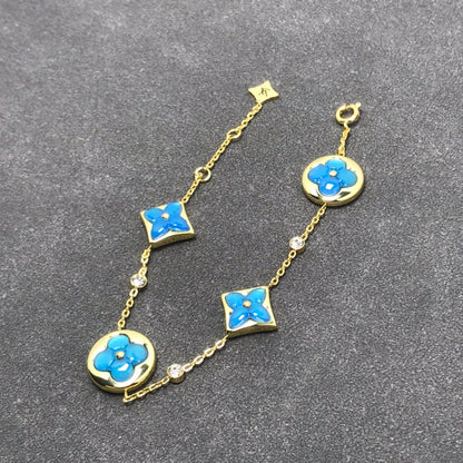 [moco jewelrys]STERN- UND SONNEN-TÜRKIS MIT 4 MOTIVEN UND 3 DIAMANTEN