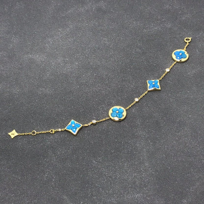 [moco jewelrys]STERN- UND SONNEN-TÜRKIS MIT 4 MOTIVEN UND 3 DIAMANTEN