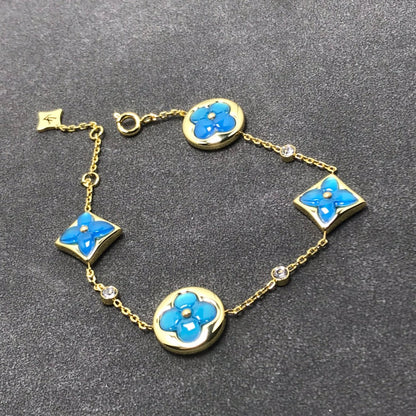 [moco jewelrys]STERN- UND SONNEN-TÜRKIS MIT 4 MOTIVEN UND 3 DIAMANTEN