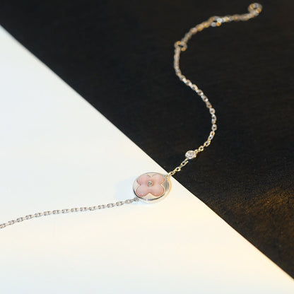 [moco jewelrys]SONNENMOTIV ROSA PERLMUTT SILBERARMREIF
