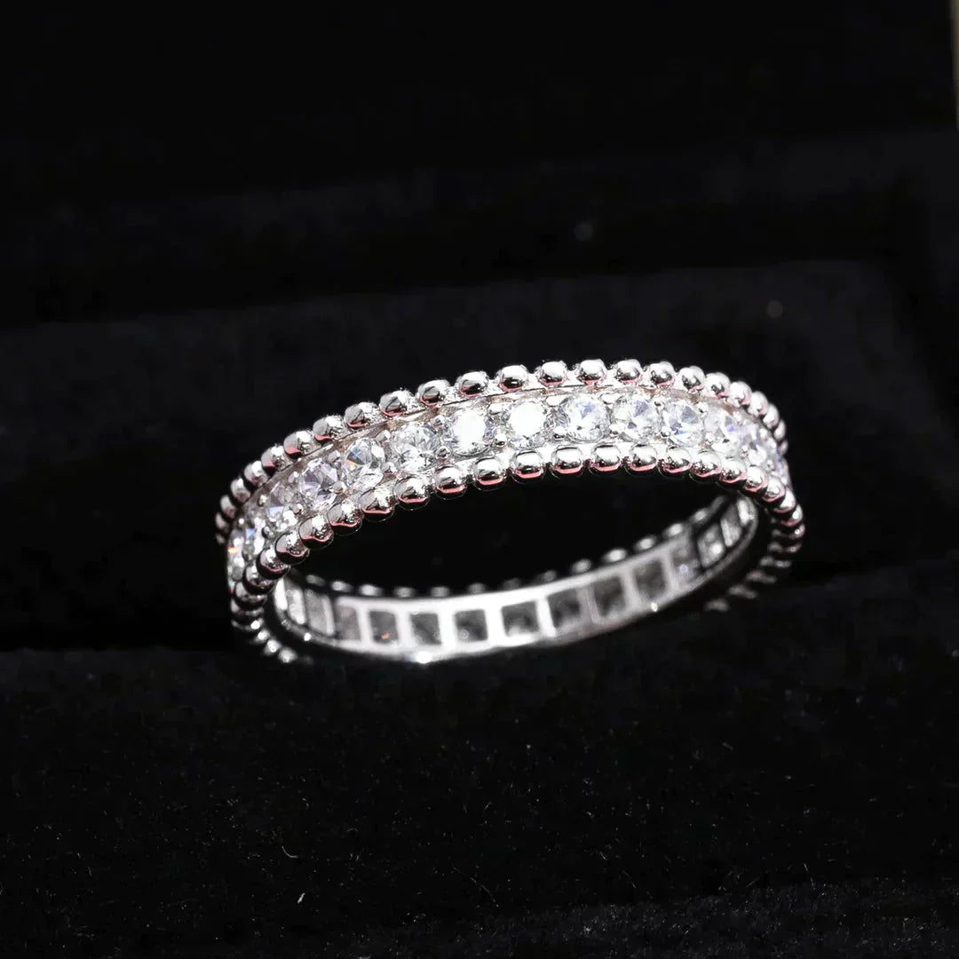 [moco jewelrys]PERLEE DIAMANT SILBERRING