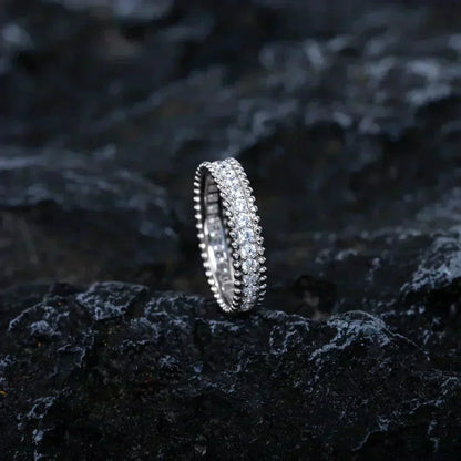 [moco jewelrys]PERLEE DIAMANT SILBERRING