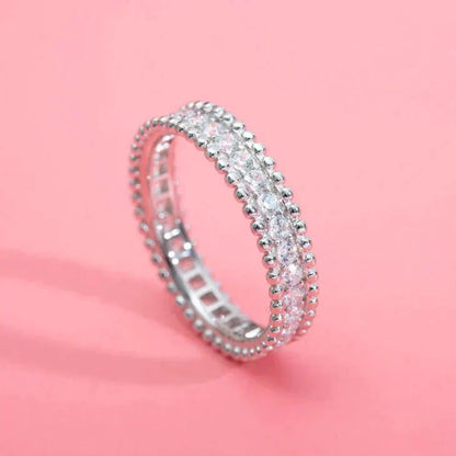 [moco jewelrys]PERLEE DIAMANT SILBERRING